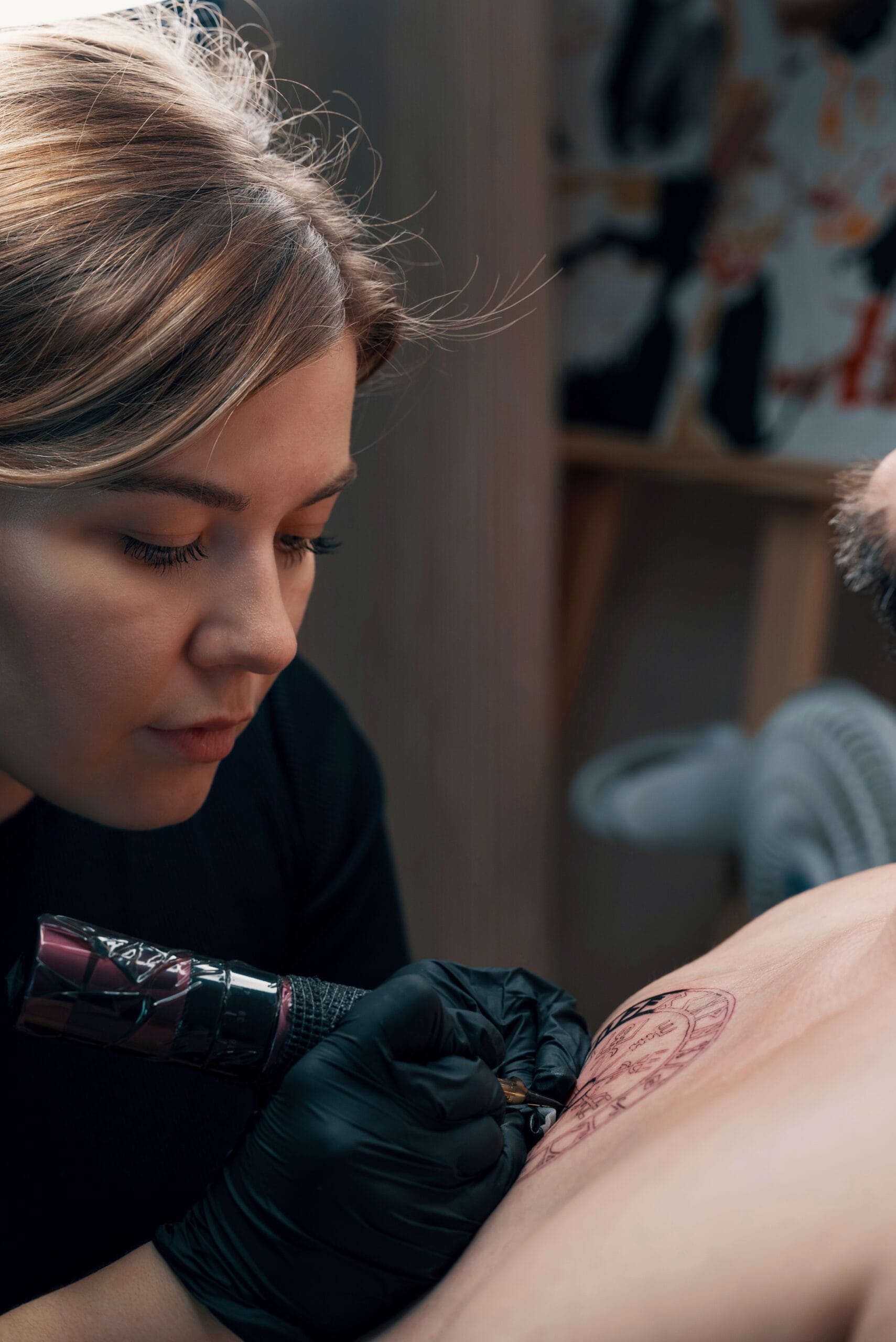 Tattoo artist Katerina Korkach